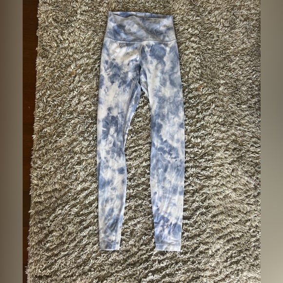Lululemon 28” inseam Diamond Dye align leggings Iced Iris Peri purple Tie Dye 4 - Picture 2 of 5